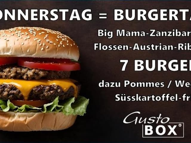 DONNERSTAG = BURGER-TAG
