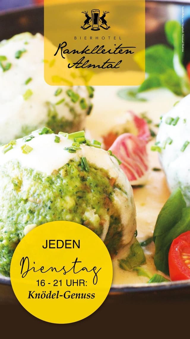Knödel-Genuss in der Ranklleiten