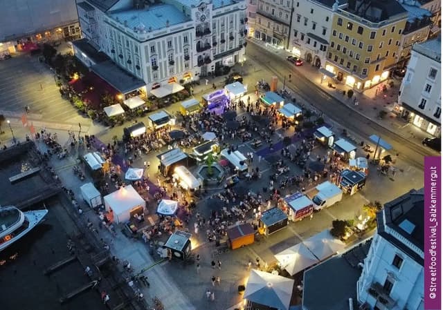 Streetfood Festival am Rathausplatz in Gmunden