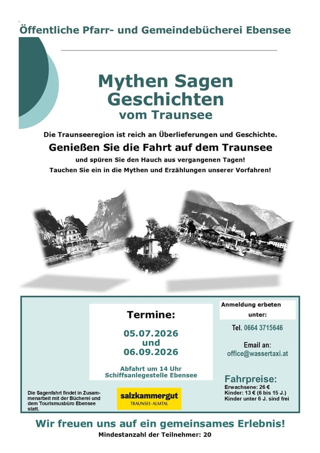 Sagenschiff - Mythen, Sagen, Geschichten vom Traunsee