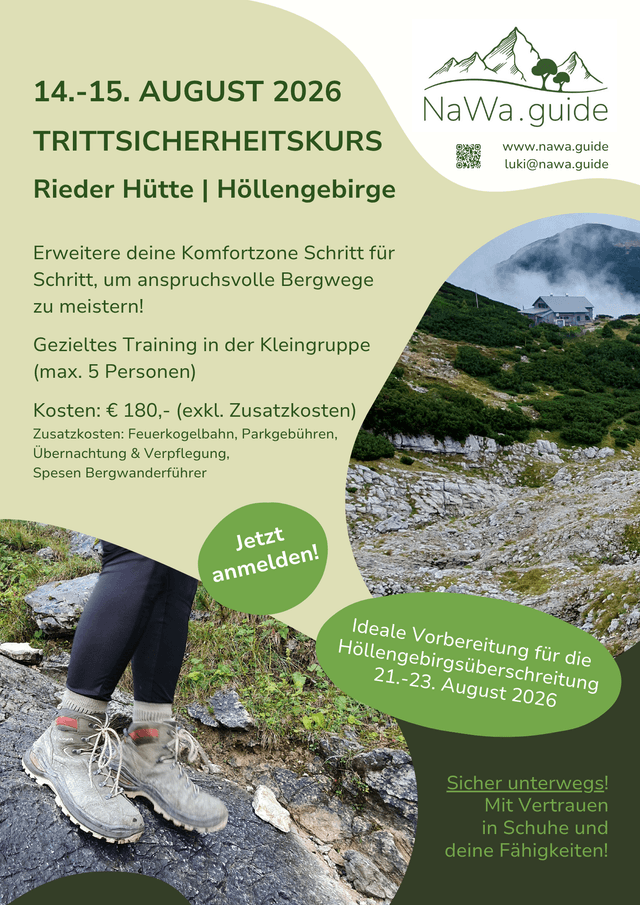 Trittsicherheits- & Gehtechniktraining Höllengebirge